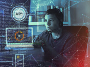 AI interface showcasing tech trends in machine learning